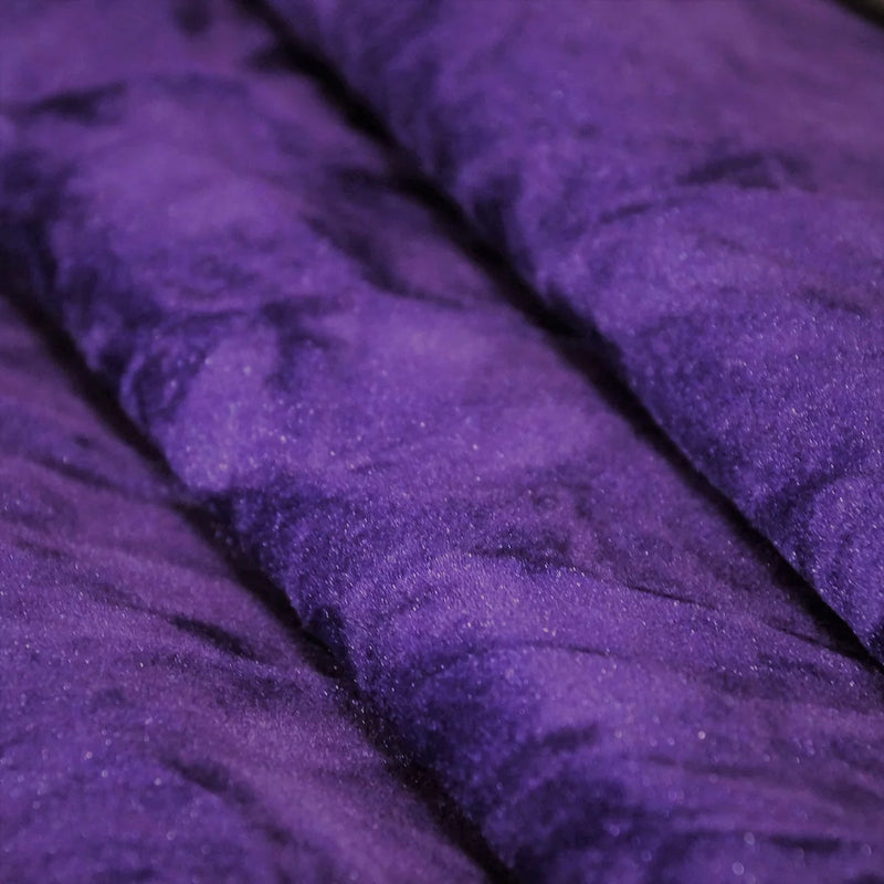 Dark Purple Crushed Velvet Flocking Fabric