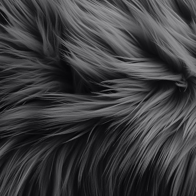 Faux Fur Fabric (2–4 Yards) Bulk – Shaggy Plush Long Pile, 60" Wide