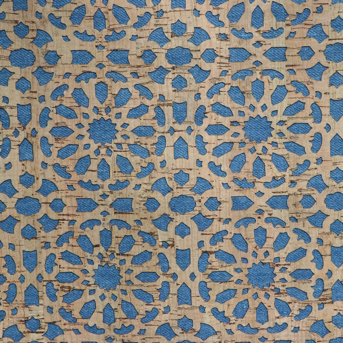 Denim Backed Mandala Pro Lite Cork 1/2 yard