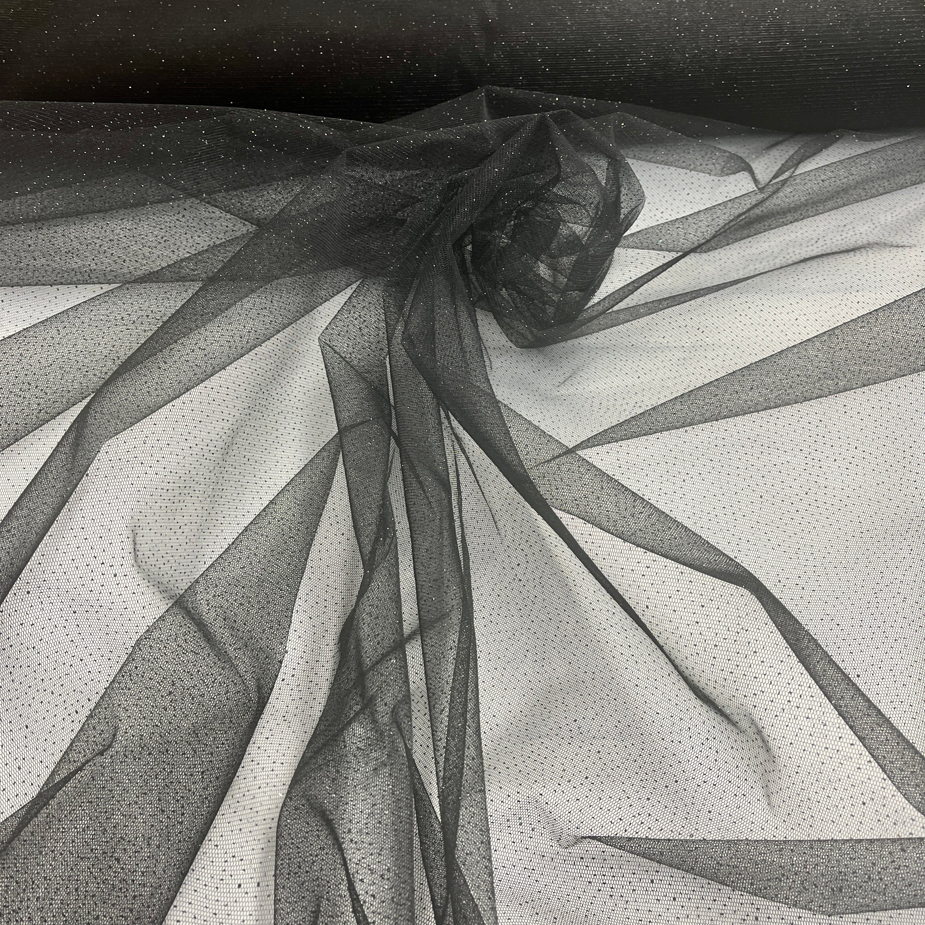 Glitter Mesh Fabric – 60" Wide Sparkle Net for Dresses & Costumes | Lace USA - Glitter Mesh