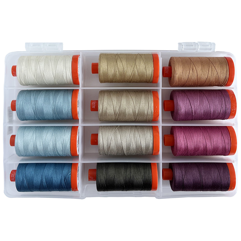 Aurifil English Garden 12 Spool Thread Collection