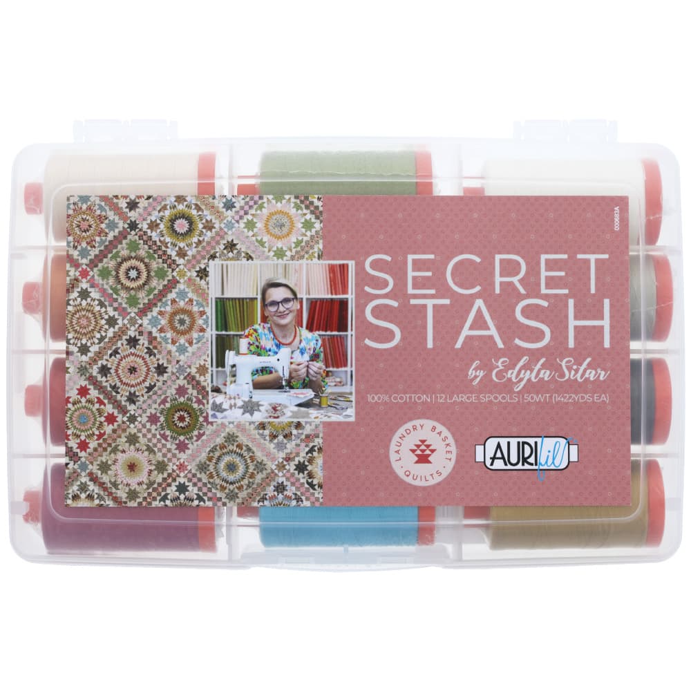 Aurifil 50wt Secret Stash Thread Collection - 12 Spools