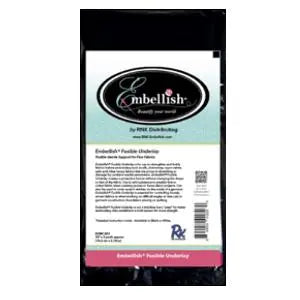 Embellish Fusible Underlay - Black 30" x 3 yds