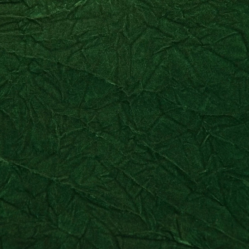 Emerald Green Crushed Velvet Flocking Fabric