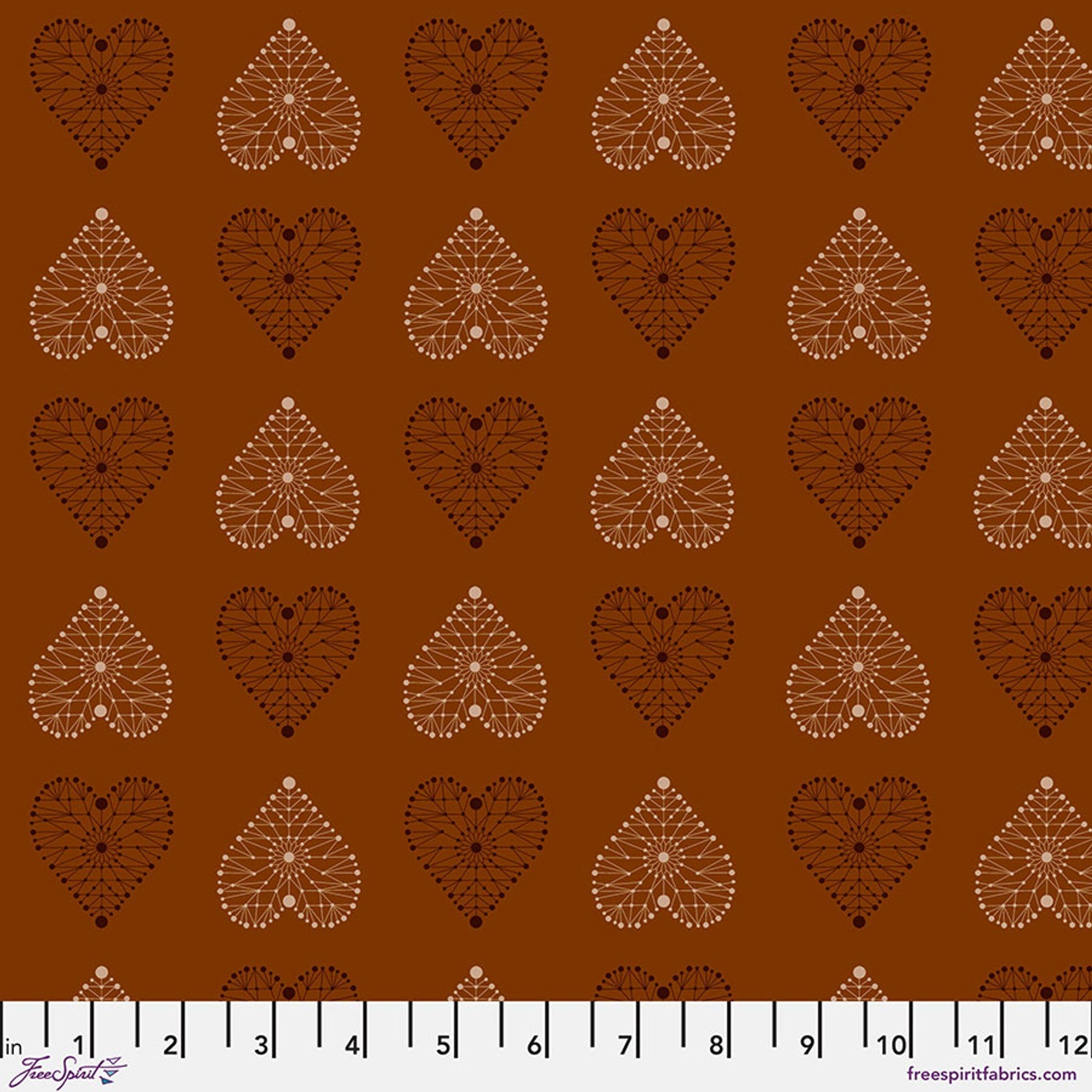Enrapture by Giucy Giuce Amour - Spice Cotton 44"/45" Fabric Per Yard