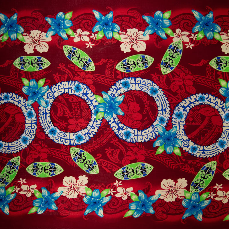 Rings of Polynesia Fabric | Rayon  | Spandex Palace