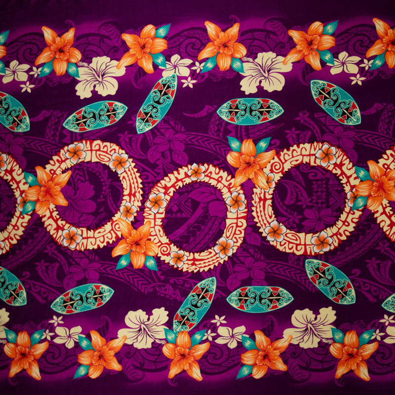 Rings of Polynesia Rayon Fabric | Islands Fabric