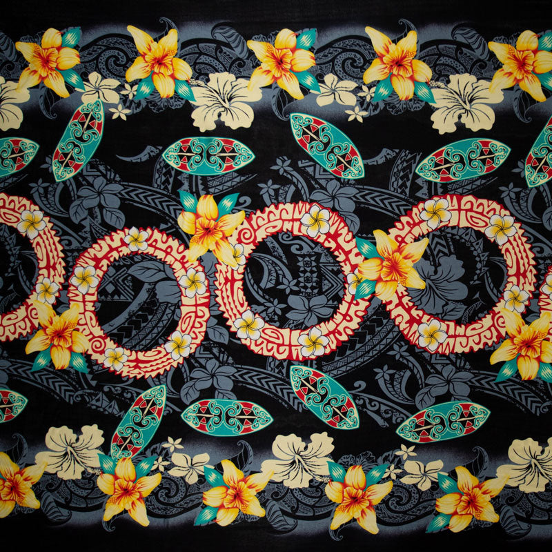 Rings of Polynesia Fabric | Rayon  | Spandex Palace