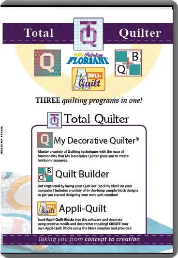 Floriani My Total Quilter (MDQII, MAQ, MQB) Software