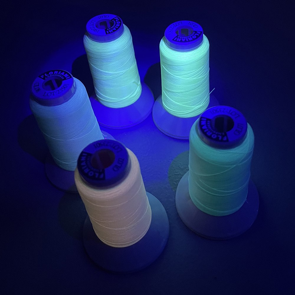 Floriani Glow in the Dark Polyester Thread (328yds)