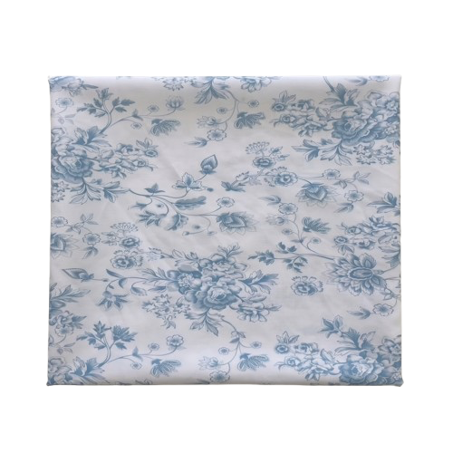 French Toile Floral Print Poly Poplin Fabric