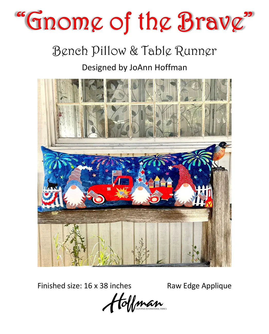 Gnome of the Brave Bench Pillow & Table Runner