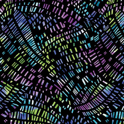 Go with the Flow Mosaic Flow Black/Multi Cotton 44