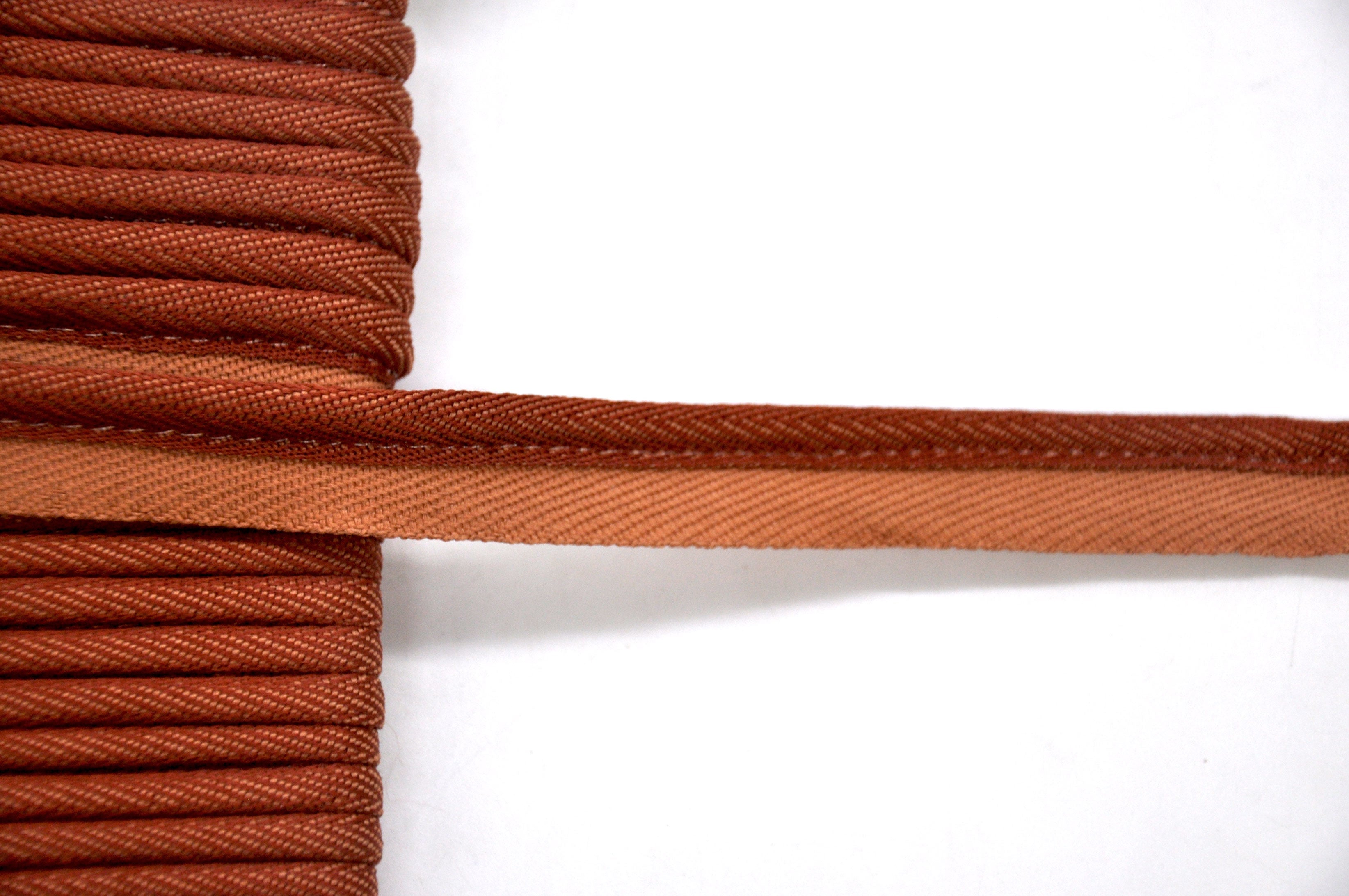 Godiva Collection - 1/4" Width PIPING CORD with LIP (50 Yard Roll) - BC-10098-18/16 Sable and Rust