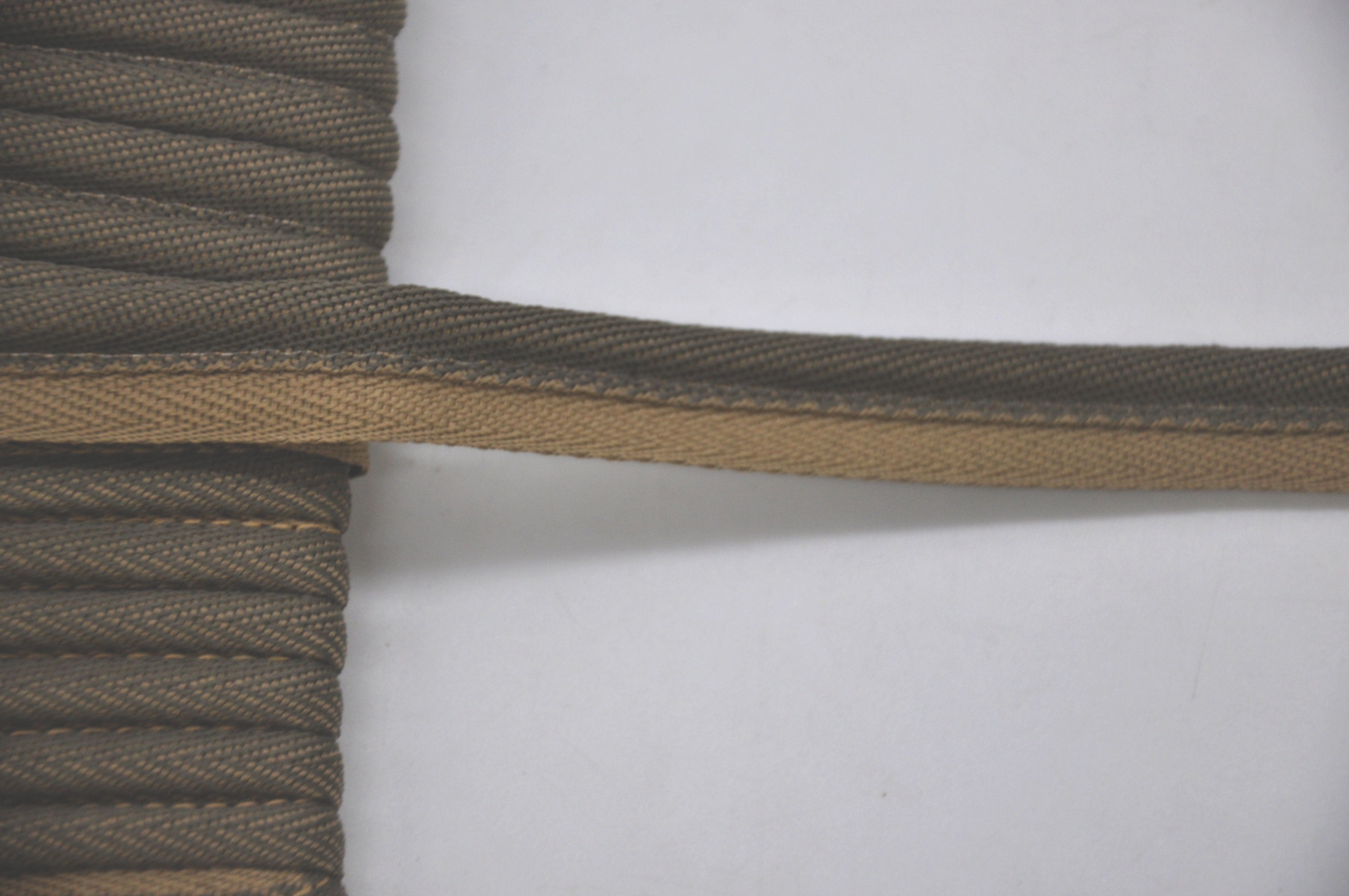 Godiva Collection - 1/4" Width PIPING CORD with LIP (50 Yard Roll) - BC-10098-28/66 Beige and Chocolate