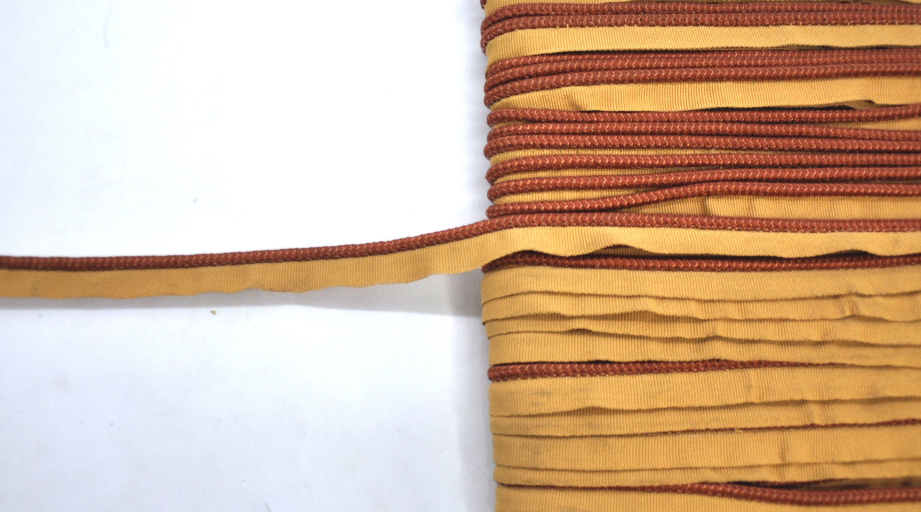 Godiva Collection - 1/4" Width PIPING CORD with LIP (50 Yard Roll) - BC-10099-18/16 Sable and Rust