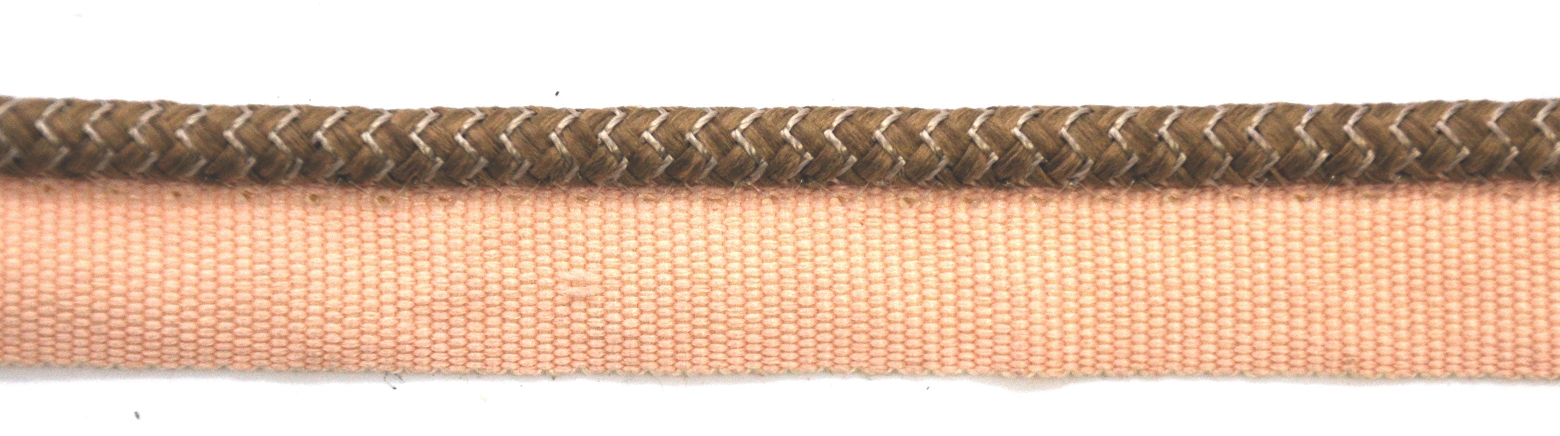 Godiva Collection - 1/4" Width PIPING CORD with LIP (50 Yard Roll) - BC-10099-82/28 Taupe and Beige