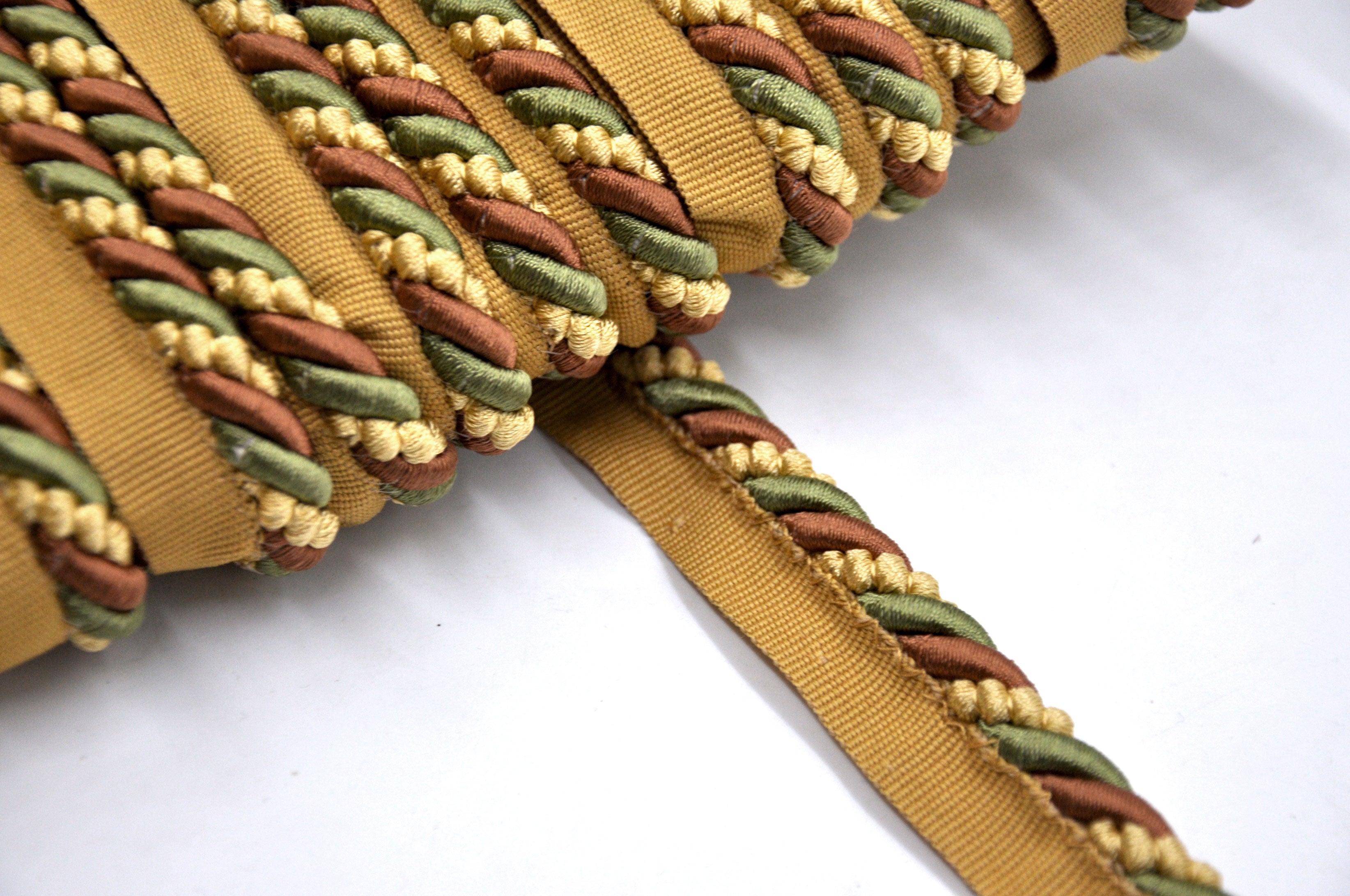 Godiva Collection - 3/8" Width CORD with LIP (50 Yard Roll) - BC-10097-18/16 Sable and Rust