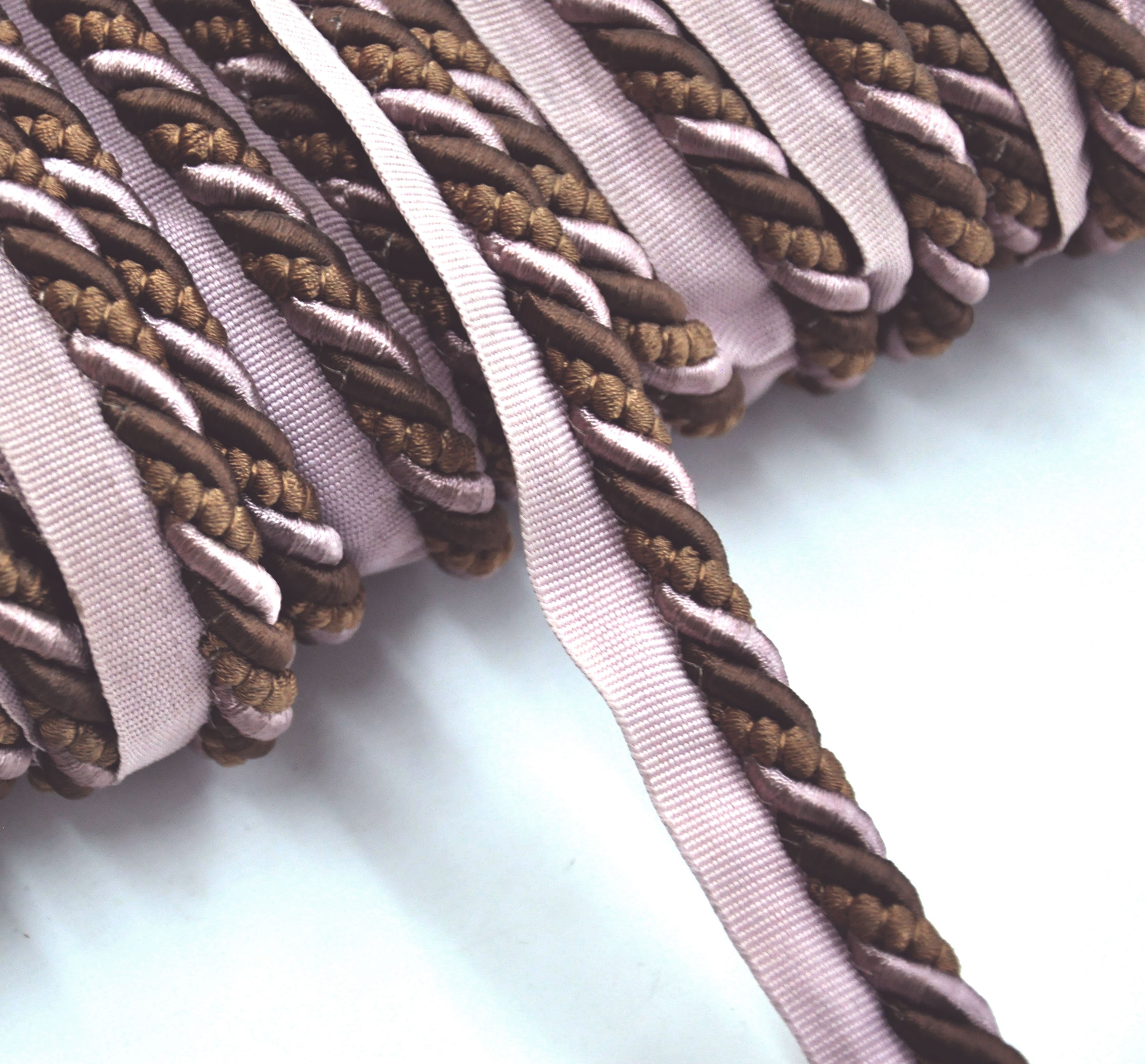 Godiva Collection - 3/8" Width CORD with LIP (50 Yard Roll) - BC-10097-21/38 Lilac and Toffee