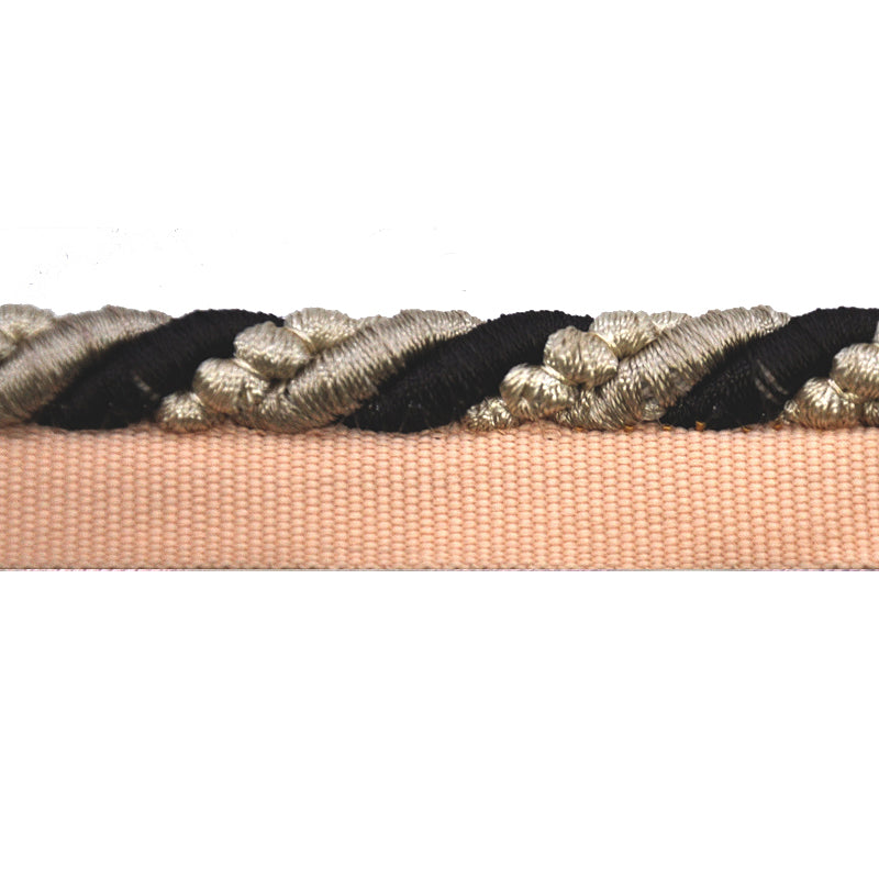 Godiva Collection - 3/8" Width CORD with LIP (50 Yard Roll) - BC-10097-28/66 Beige and Chocolate