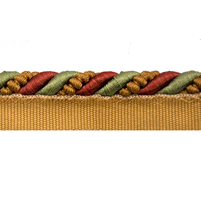 Godiva Collection - 3/8" Width CORD with LIP (50 Yard Roll) - BC-10097-88/61 Dark Brick and Mocha