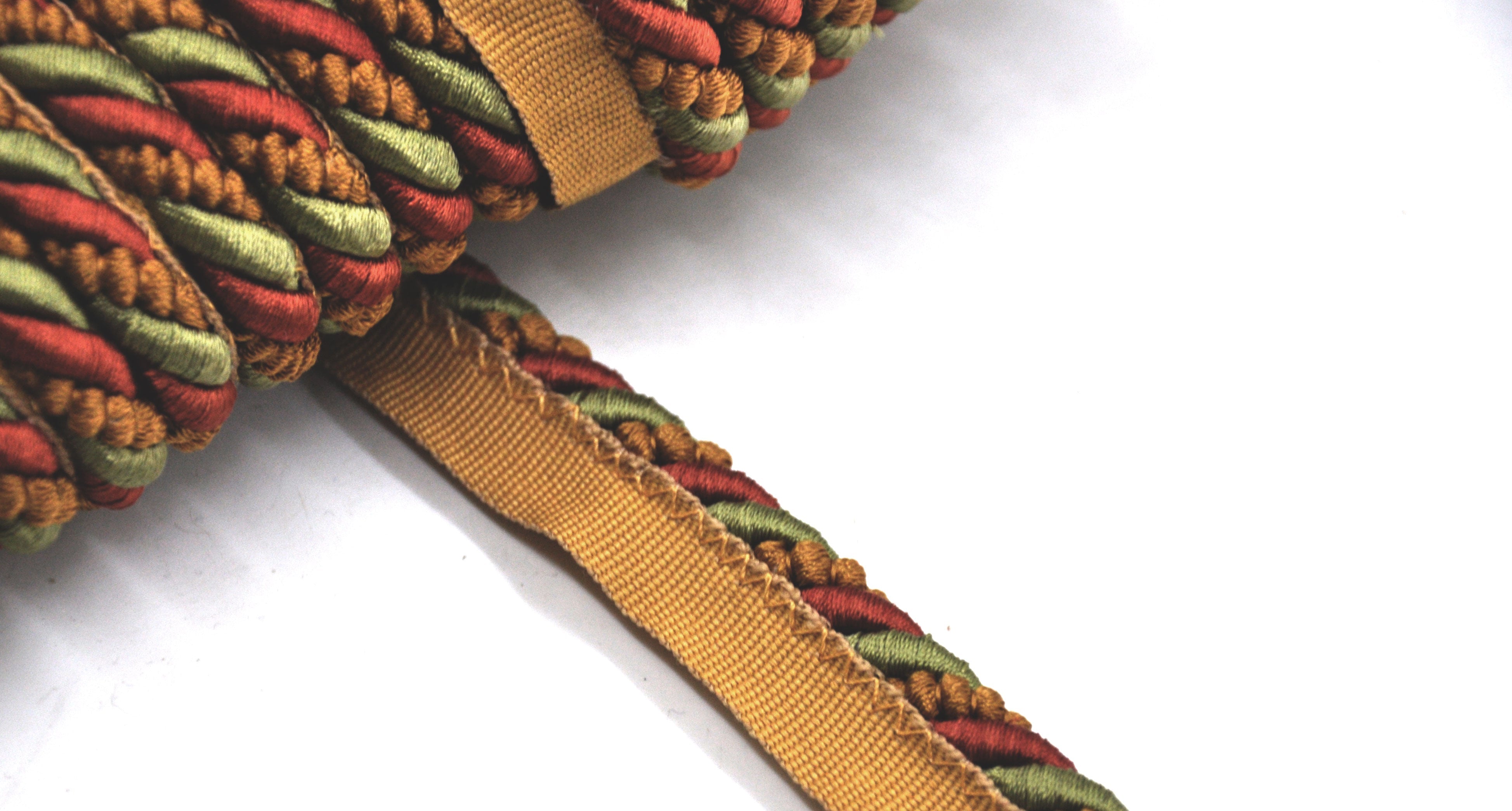 Godiva Collection - 3/8" Width CORD with LIP (50 Yard Roll) - BC-10097-88/61 Dark Brick and Mocha