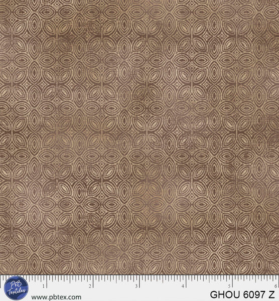Golden Hour Bronze Tiled Geo Cotton 44/45 Fabric Per Yard
