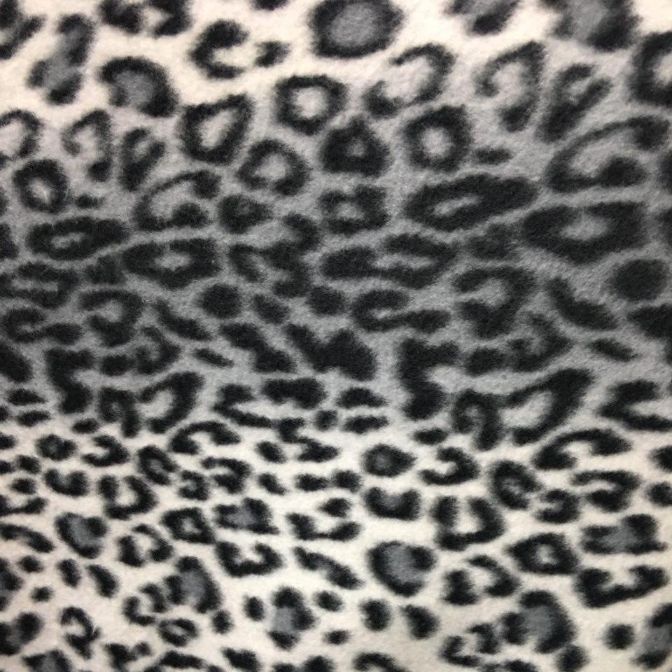 Leopard Print Fleece Fabric | Spandex Palace