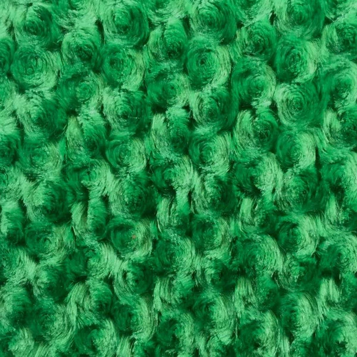 Swirl Rosebud Faux Fur Fabric
