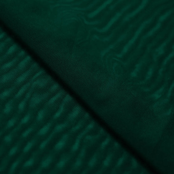 Hunter Green Power Mesh Nylon Spandex Fabric