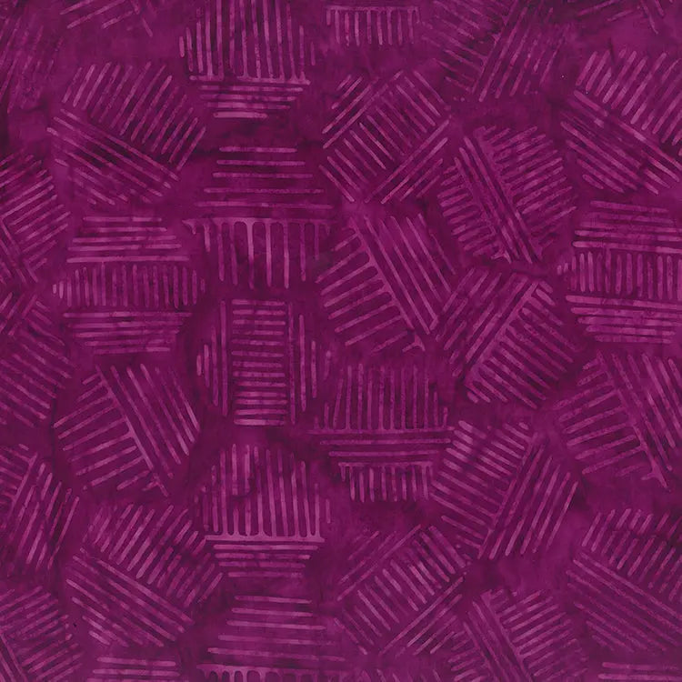 Hexies Purple Pansy 81700-85 Cotton 44"/45" Fabric Per Yard