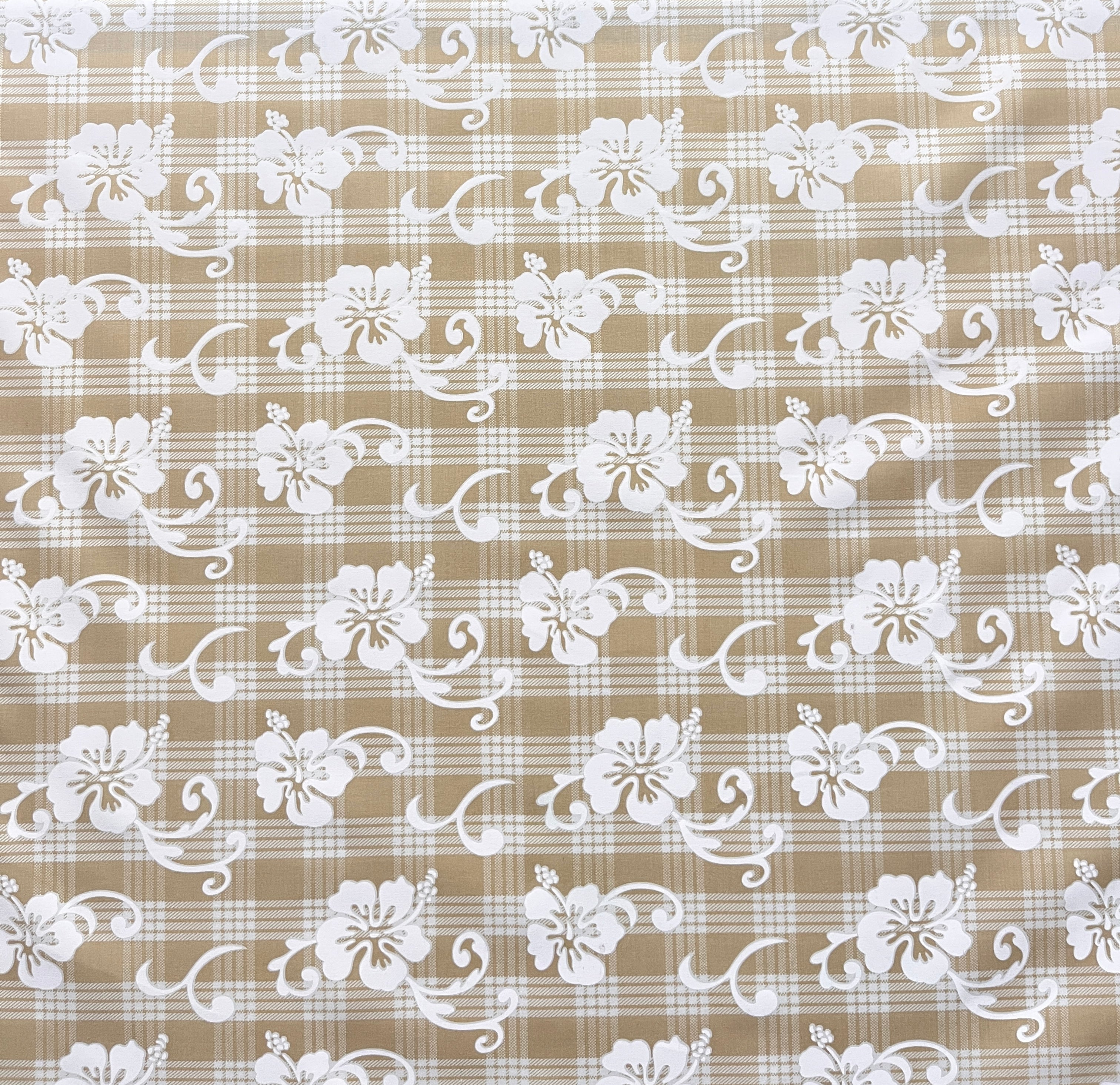 Hibiscus Palaka Cotton Fabric | Islands Fabric