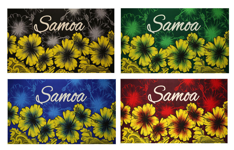 Hibiscus Samoa Polyester Sarong | Islands Fabric