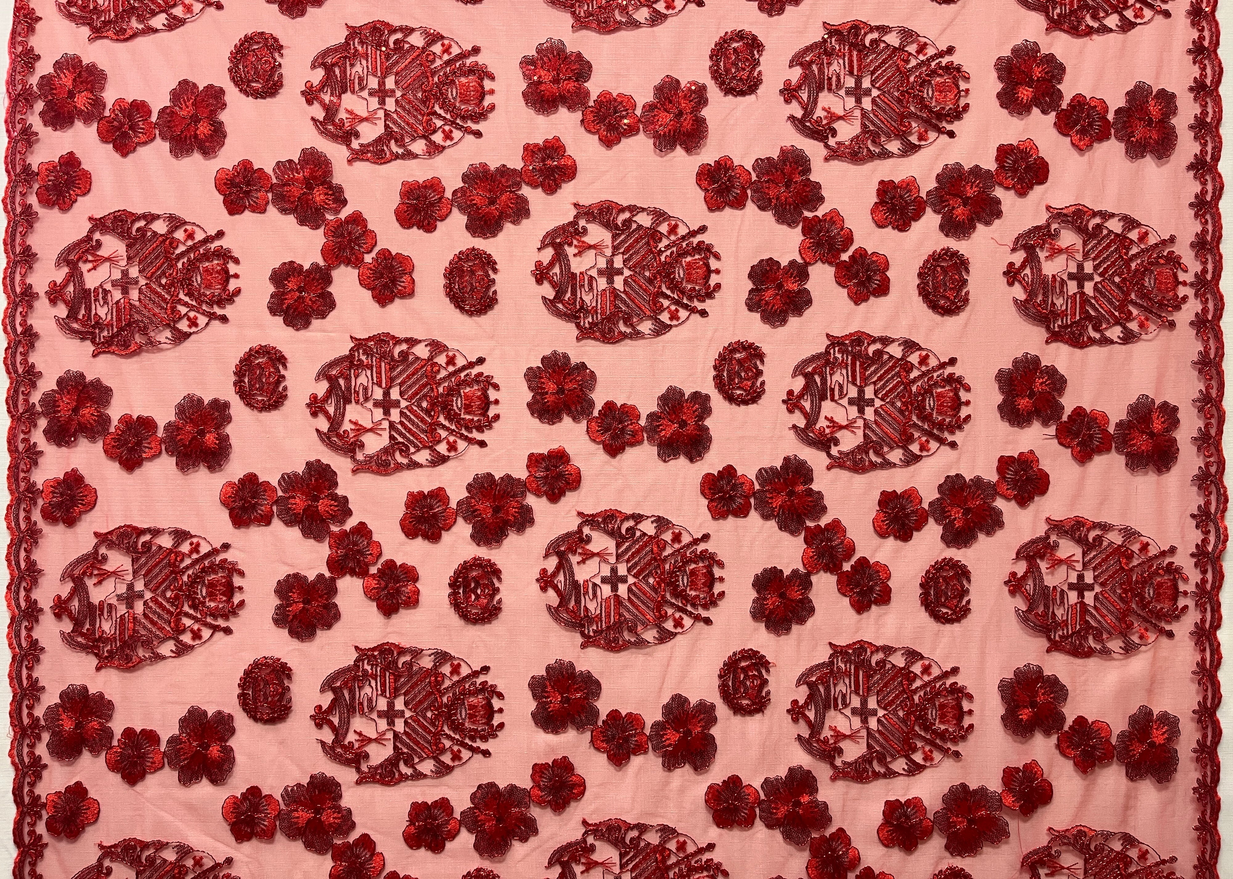 Hibiscus Tonga Seal Lace | Islands Fabric