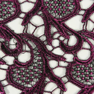 Metallic Embroidered Guipure Lace Fabric | 55" | Spandex Palace
