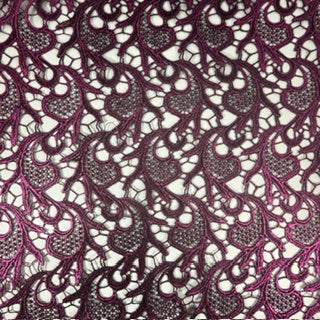 Metallic Embroidered Guipure Lace Fabric | 55" | Spandex Palace