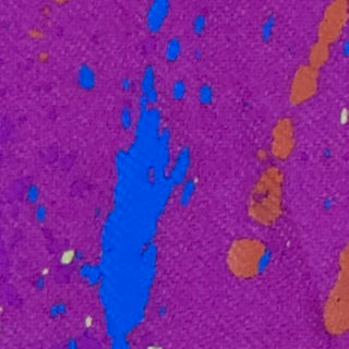 Printed Color Splash Faux-Denim Twill Spandex Fabric | Spandex Palace Hot Pink