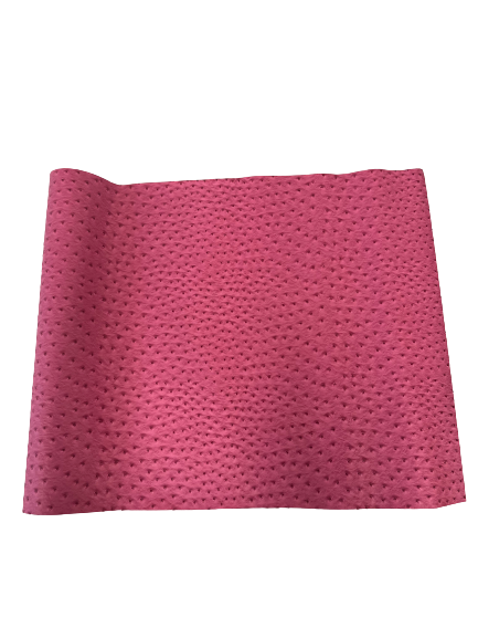 Hot Pink Saratoga Ostrich Faux Leather Vinyl Fabric