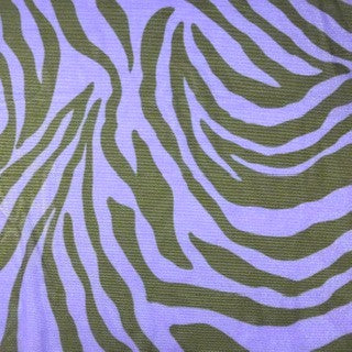 Zebra Print Stretch Power Mesh Fabric | 58/60" | Spandex Palace Purple