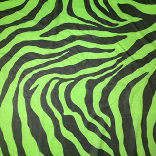 Zebra Print Stretch Power Mesh Fabric | 58/60" | Spandex Palace Lime