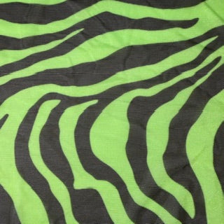 Zebra Print Stretch Power Mesh Fabric | 58/60" | Spandex Palace Lime