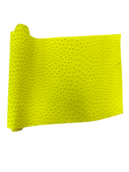 Neon Yellow Saratoga Ostrich Faux Leather Vinyl Fabric