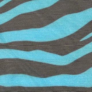 Zebra Print Stretch Power Mesh Fabric | 58/60" | Spandex Palace Turq