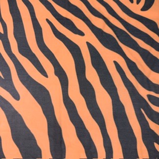 Zebra Print Stretch Power Mesh Fabric | 58/60" | Spandex Palace Orange