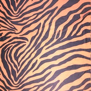 Zebra Print Stretch Power Mesh Fabric | 58/60" | Spandex Palace Orange