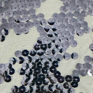 Nugget Embroidered Sequin Mechanical Stretch Mesh | Spandex Palace Navy