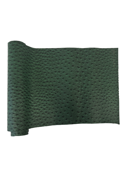 Hunter Green Saratoga Ostrich Faux Leather Vinyl Fabric