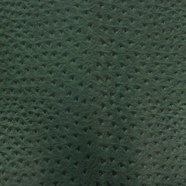 Hunter Green Saratoga Ostrich Faux Leather Vinyl Fabric