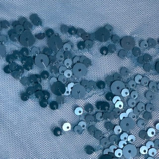 Multi-Size Embroidered Sequin Stretch Power Mesh | Spandex Palace Turq