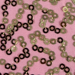Zsa Zsa Embroidered Sequin 2-Way Stretch FDY Fabric | Spandex Palace Salmen Gold